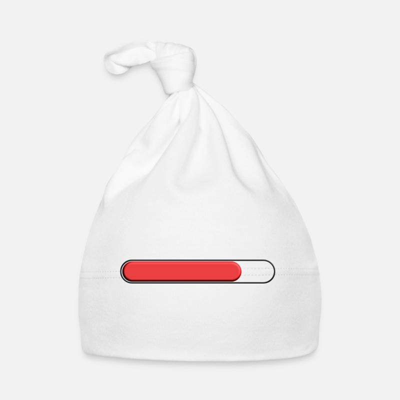 Jauge moyenne Rouge (trois quart) Bonnet bio Bébé