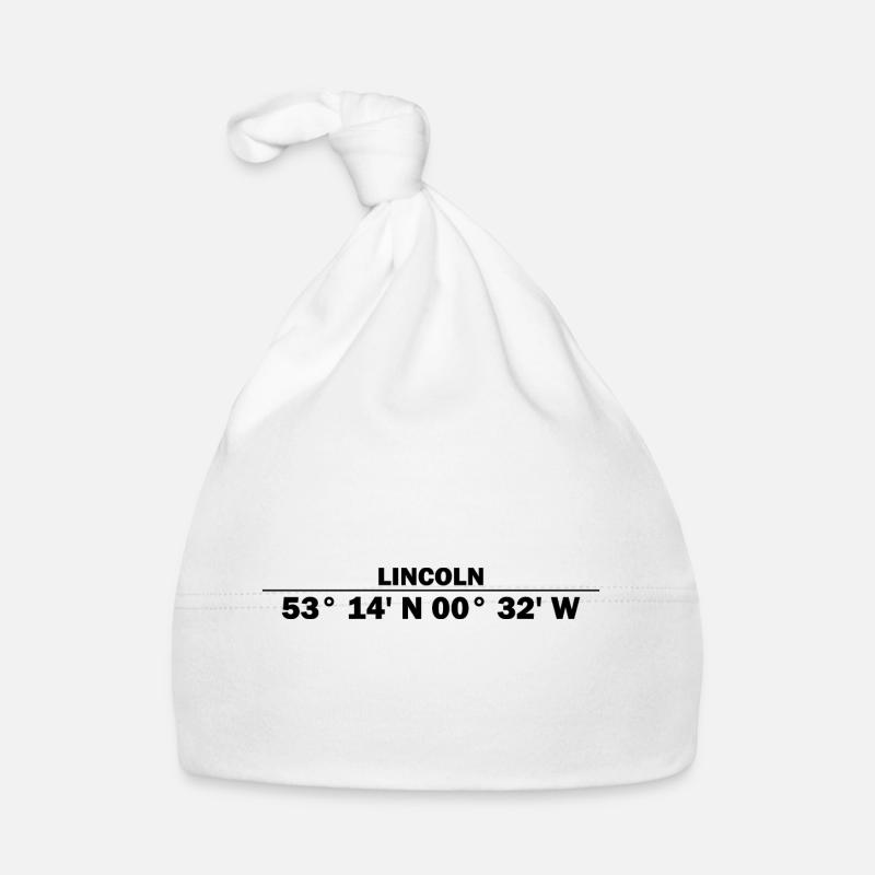 Lincoln coordinates Organic Baby Cap