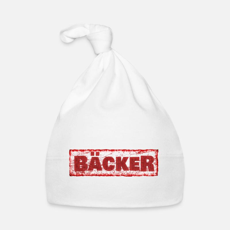 Bäcker als Job Baby Bio-Mütze