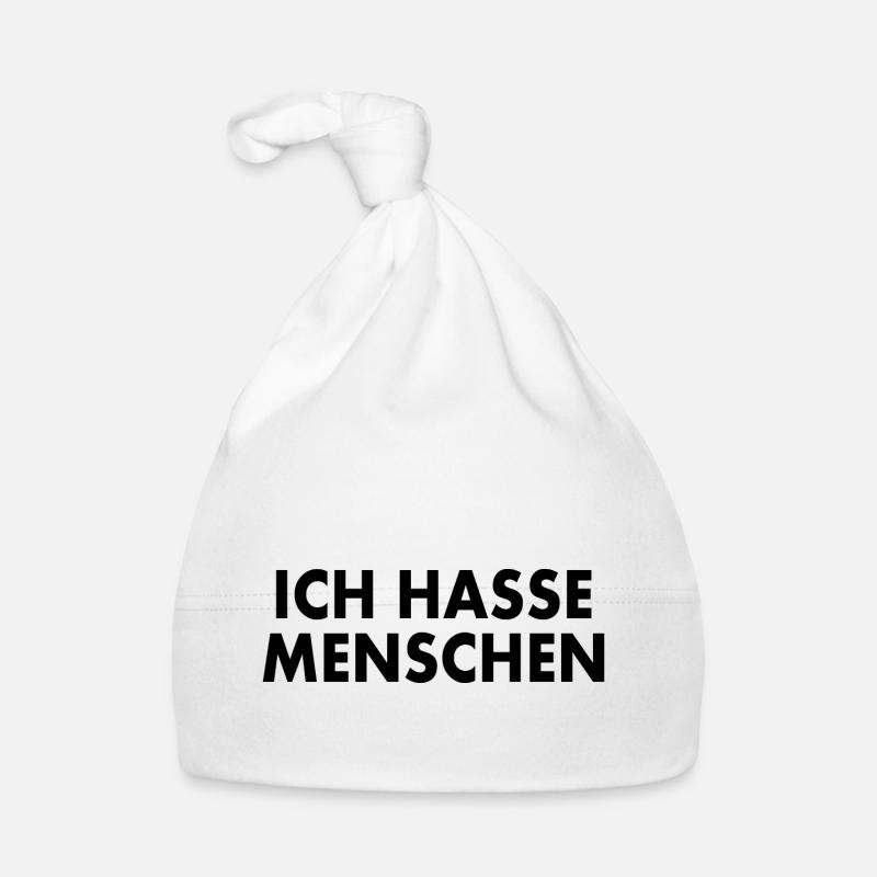 Ich hasse menschen Baby Bio-Mütze