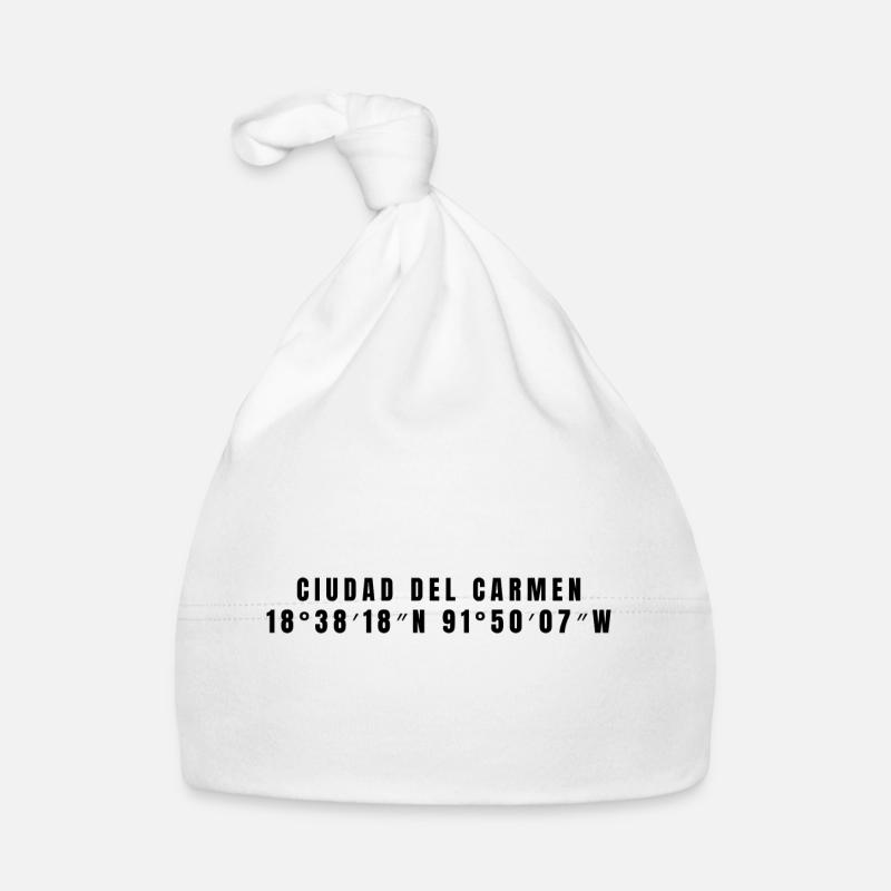 Ciudad del Carmen Mexico Coordinates Organic Baby Cap