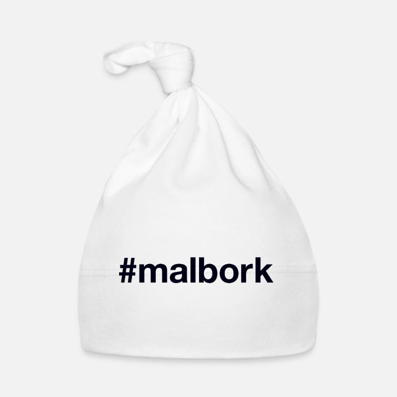 Malbork Polska Polen Hashtag Baby Bio-Mütze