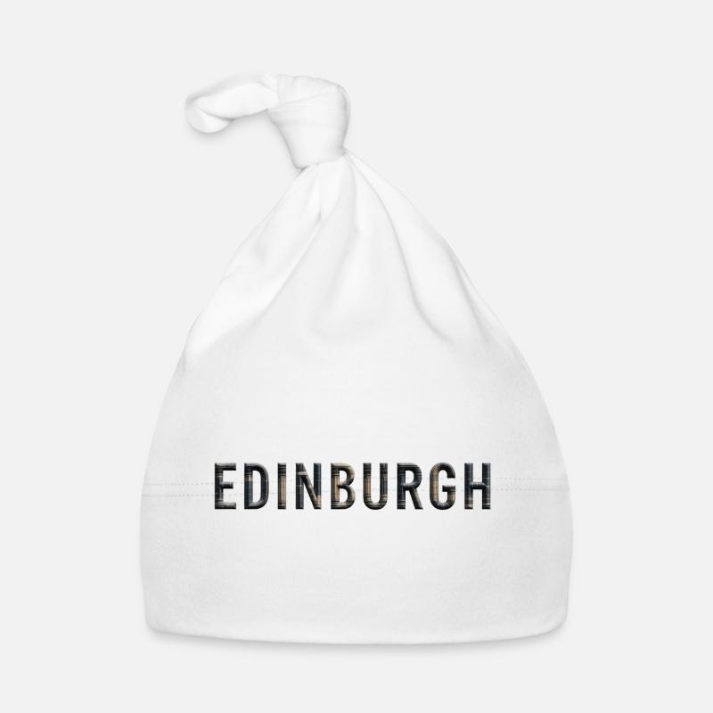 EDINBURGH – Architectural Stone Typography Baby Bio-Mütze