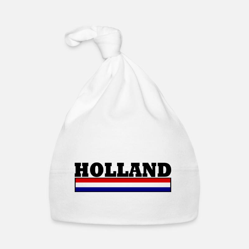 Drapeau de la Hollande Bonnet bio Bébé