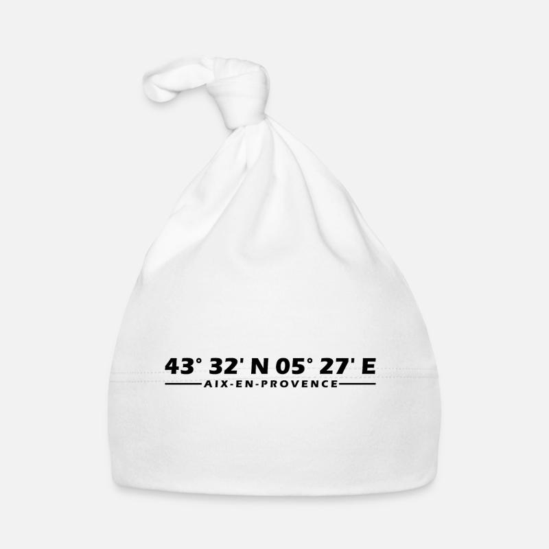Aix-en-Provence coordinates Organic Baby Cap