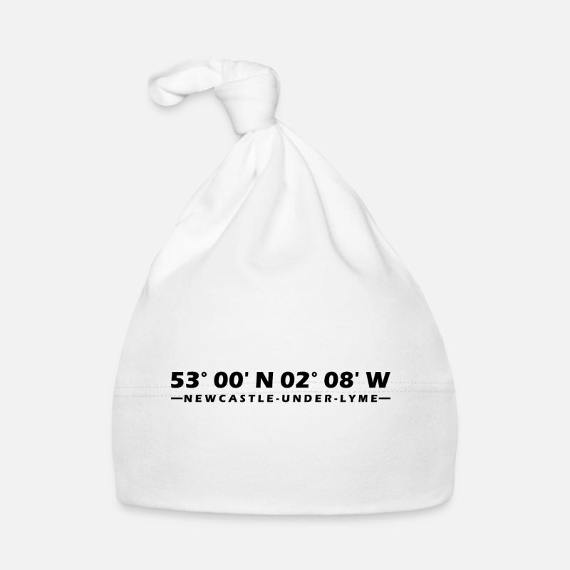 Newcastle-under-Lyme coordinates Organic Baby Cap
