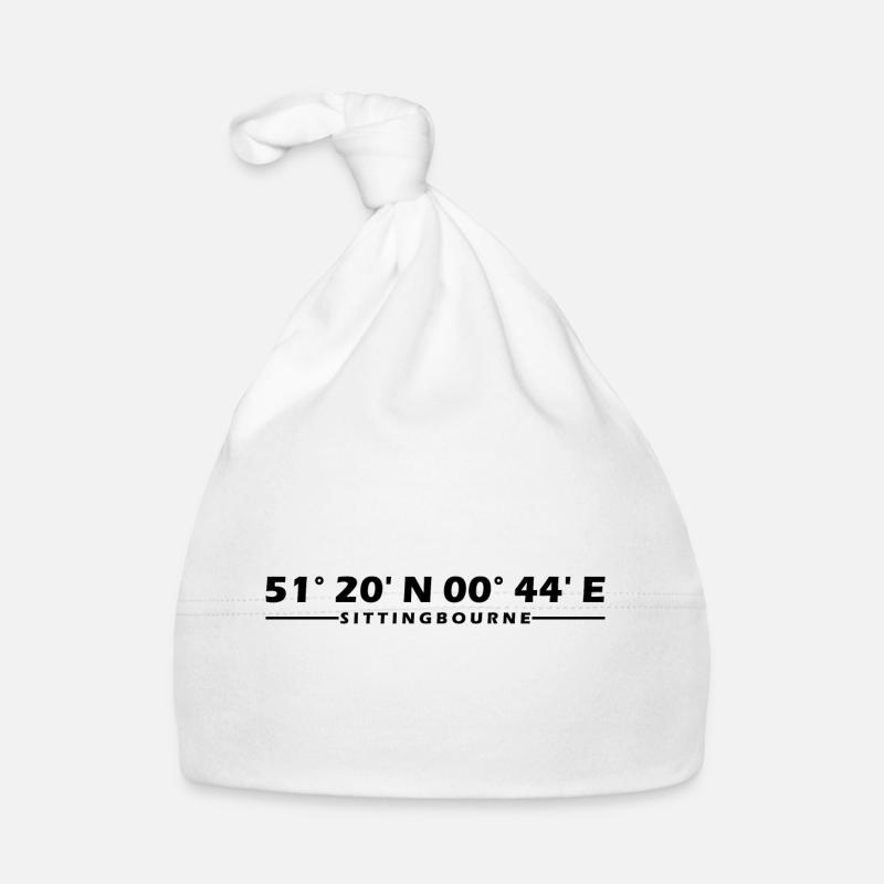 Coordonnées de Sittingbourne - Bonnet bio Bébé - blanc
