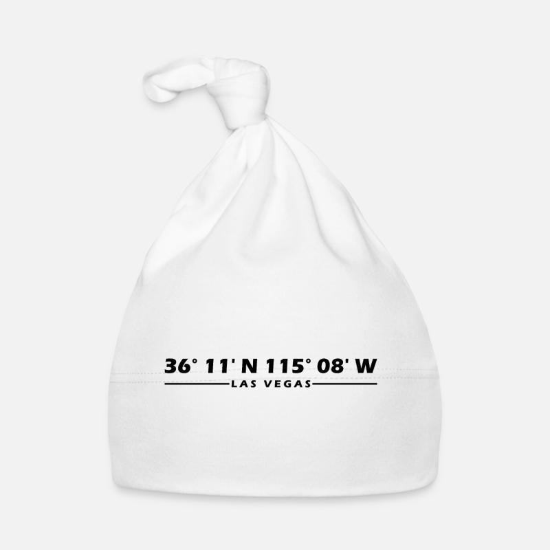 Las Vegas Coordinates Organic Baby Cap