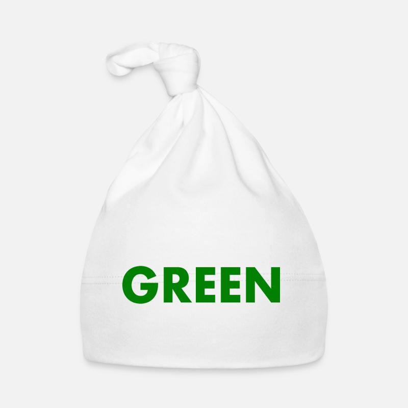 Green Organic Baby Cap