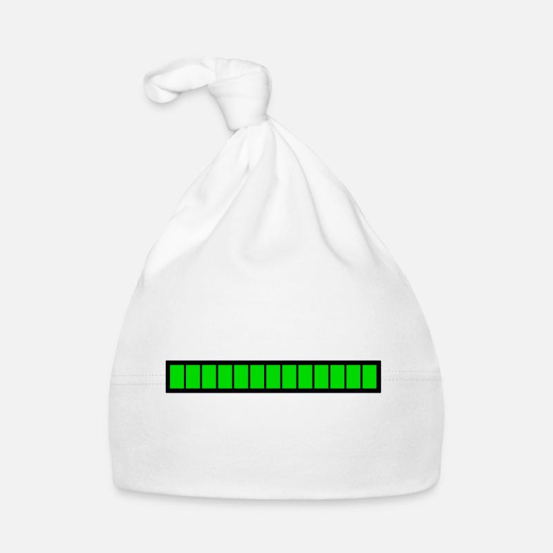 Barre de chargement rectangle Noir Vert (100%) Bonnet bio Bébé