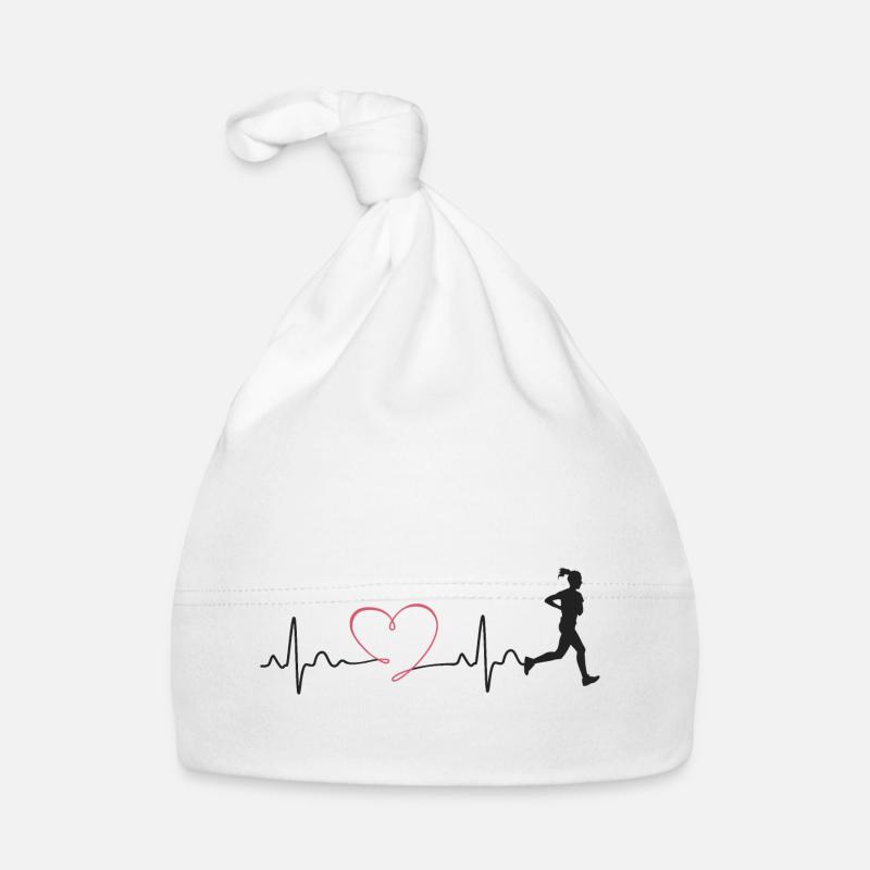 Runner Jogging Jogger Pulse Beat Gift Organic Baby Cap