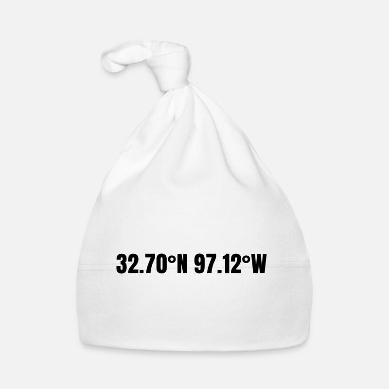 Arlington, Texas, USA Coordinates Organic Baby Cap