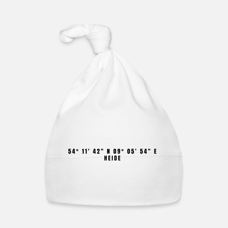 Heide Schleswig-Holstein Coordinates Organic Baby Cap