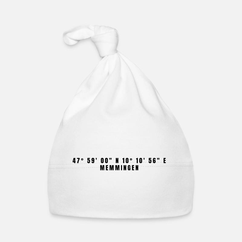 Memmingen Bavaria Coordinates Organic Baby Cap