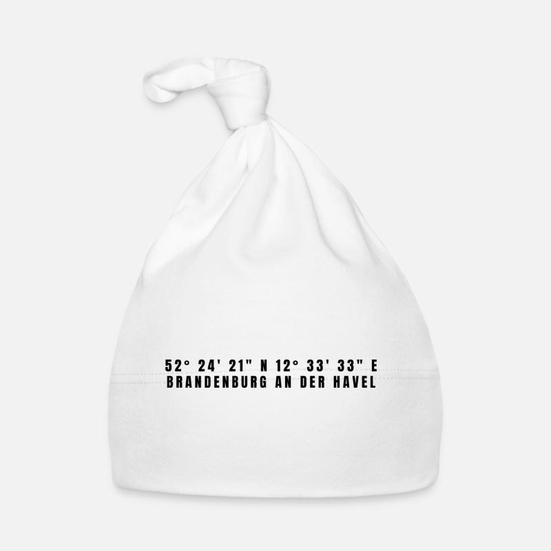 Brandenburg an der Havel Brandenburg Coordinates Organic Baby Cap