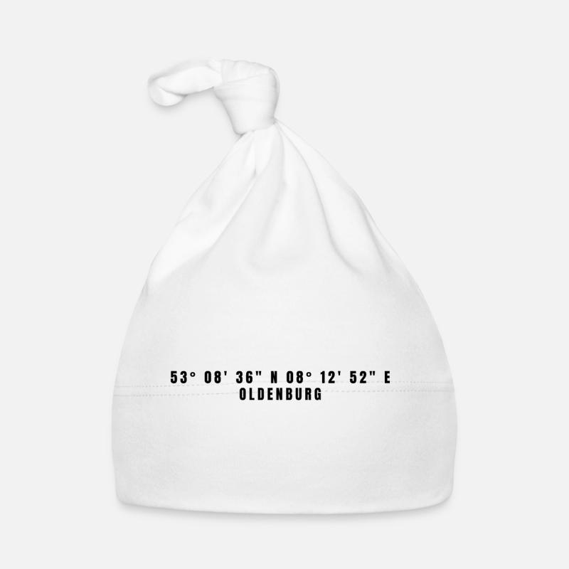 Oldenburg Lower Saxony Coordinates Organic Baby Cap