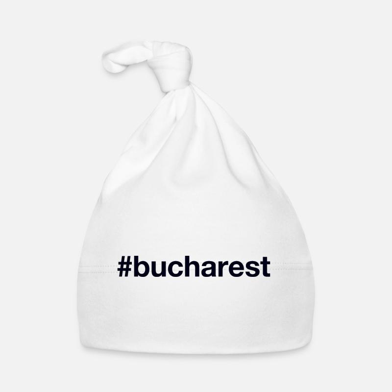 BUCHAREST Hashtag Bukarest Baby Bio-Mütze