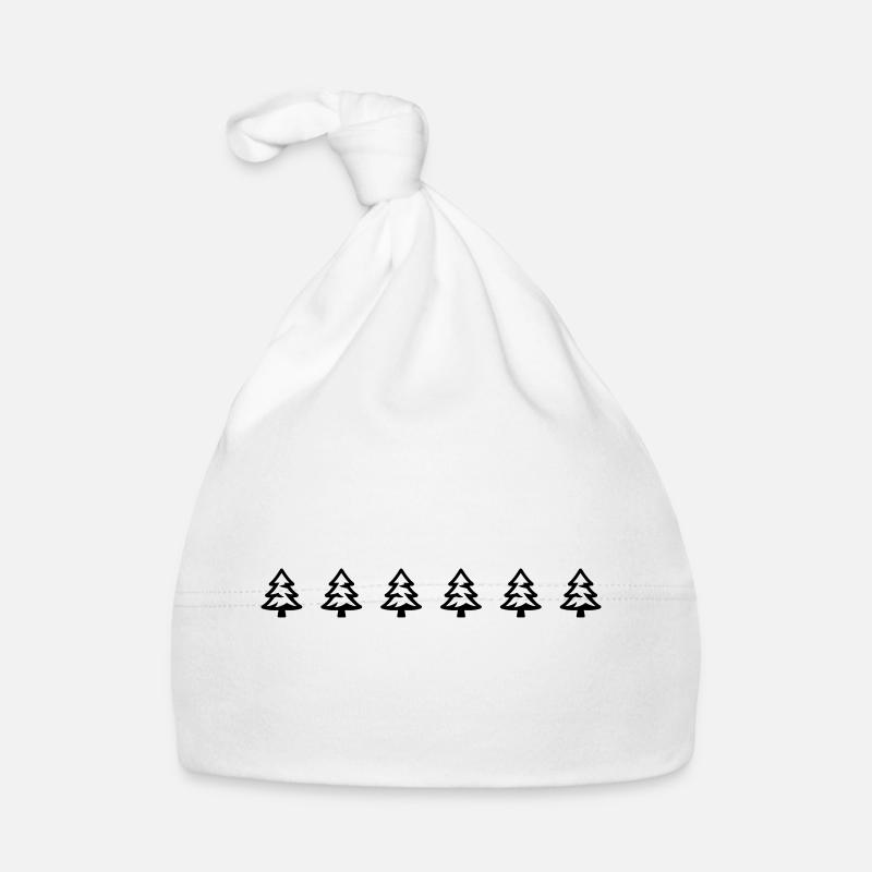 Fir tree icon forest Organic Baby Cap