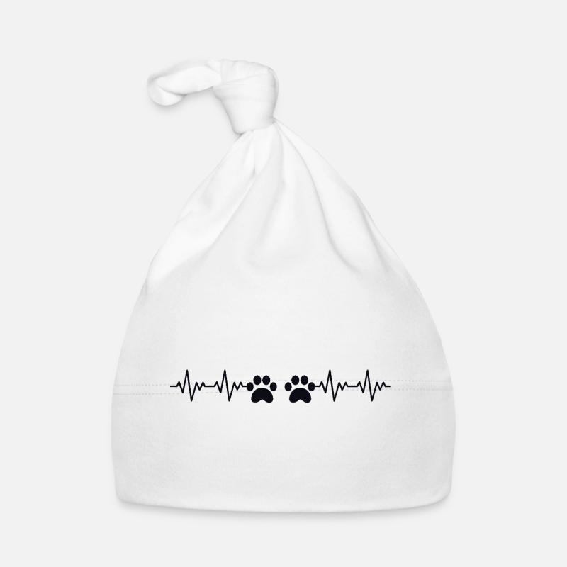 Pfote EKG Herzschlag Baby Bio-Mütze