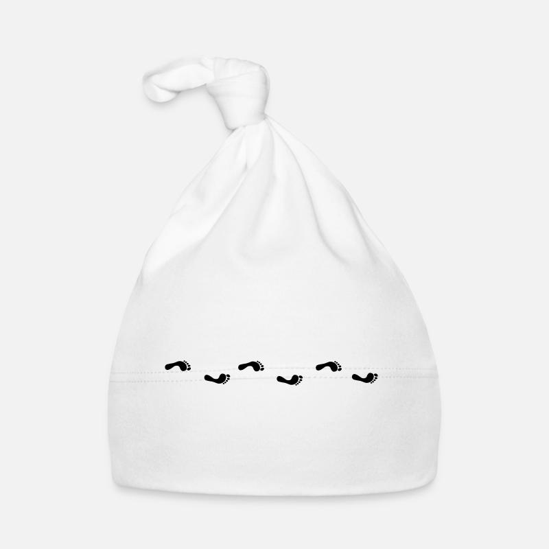 Fußabdruck Baby Bio-Mütze