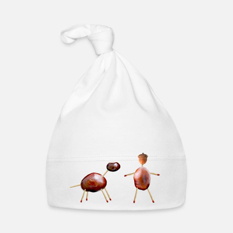 chestnut figures Organic Baby Cap