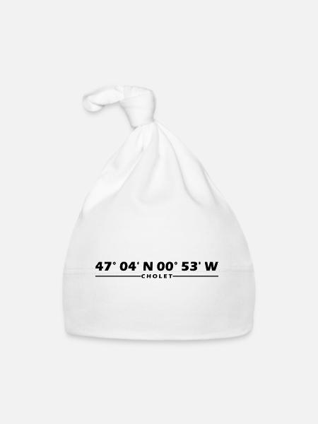 Cholet coordinates - Organic Baby Cap - white - Front