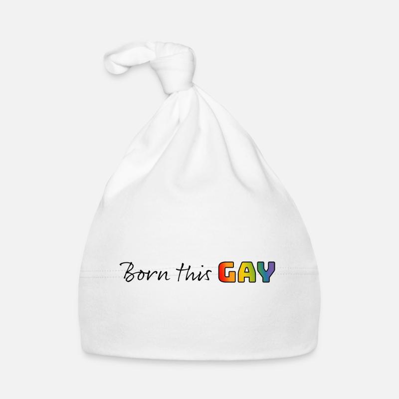 Regenbogen born this gay Baby Bio-Mütze