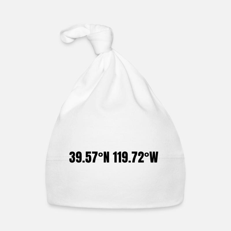 Sparks, Nevada, USA Coordinates Organic Baby Cap