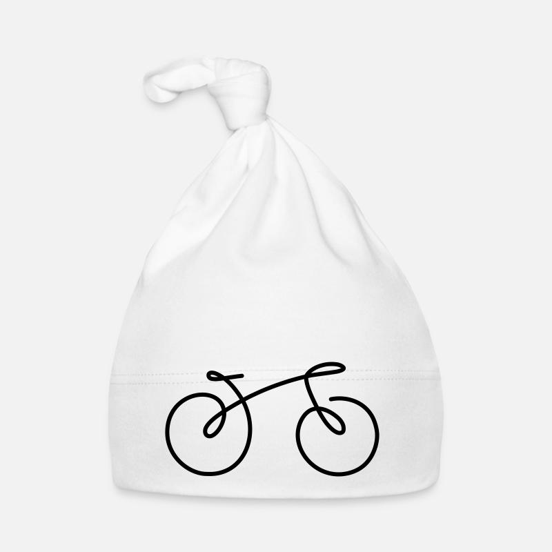 Vélo à roues de vélo (couleur changeable, personnaliser) Bonnet bio Bébé