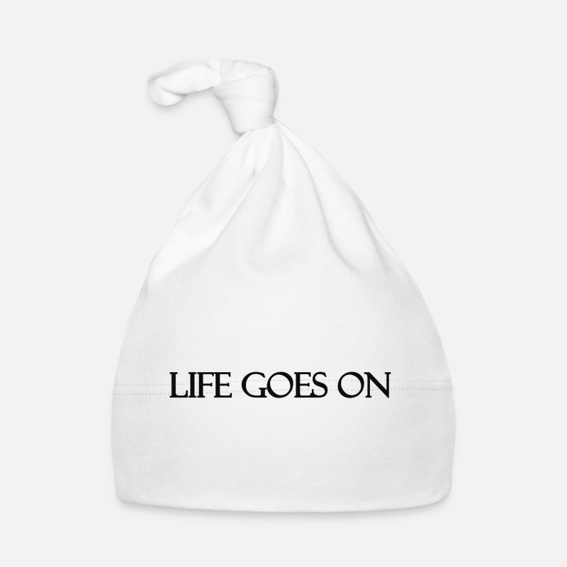 La vie continue - Bonnet bio Bébé - blanc