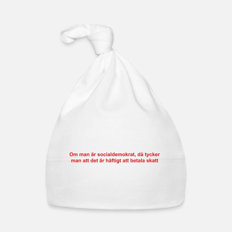 Analytical satirical text design Organic Baby Cap