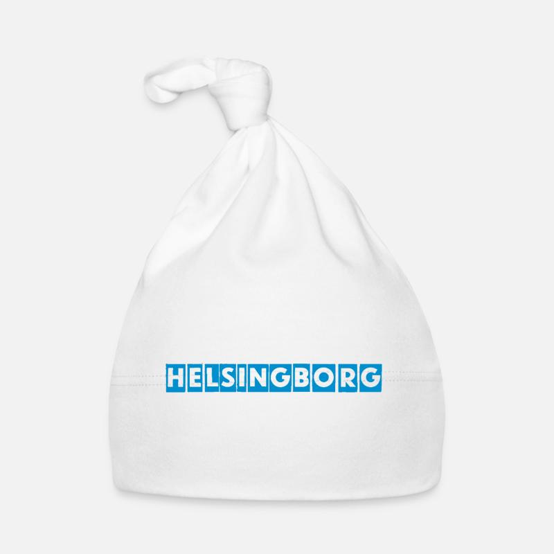 Helsingborg Block Letters Organic Baby Cap