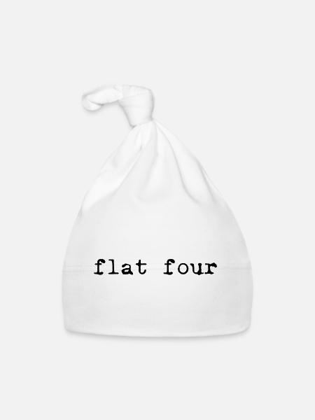 Flat sechs - Baby Bio-Mütze - Weiß - Vorne