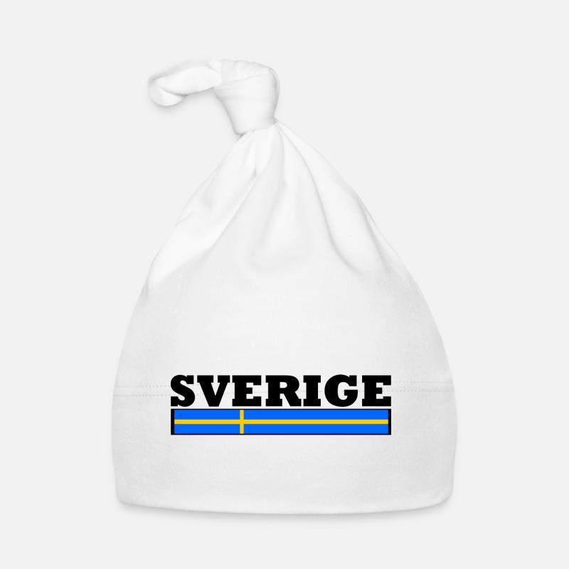 Drapeau suède Bonnet bio Bébé