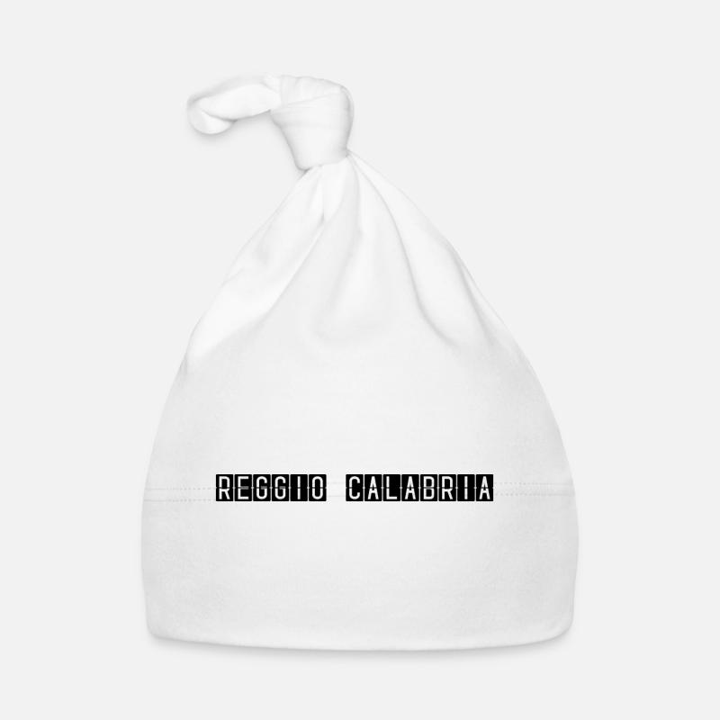 Panneau de l’aéroport de Reggio calabria - Bonnet bio Bébé - blanc