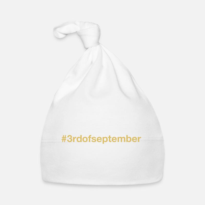 geboren am 3. September Geburtstag birthday Baby Bio-Mütze