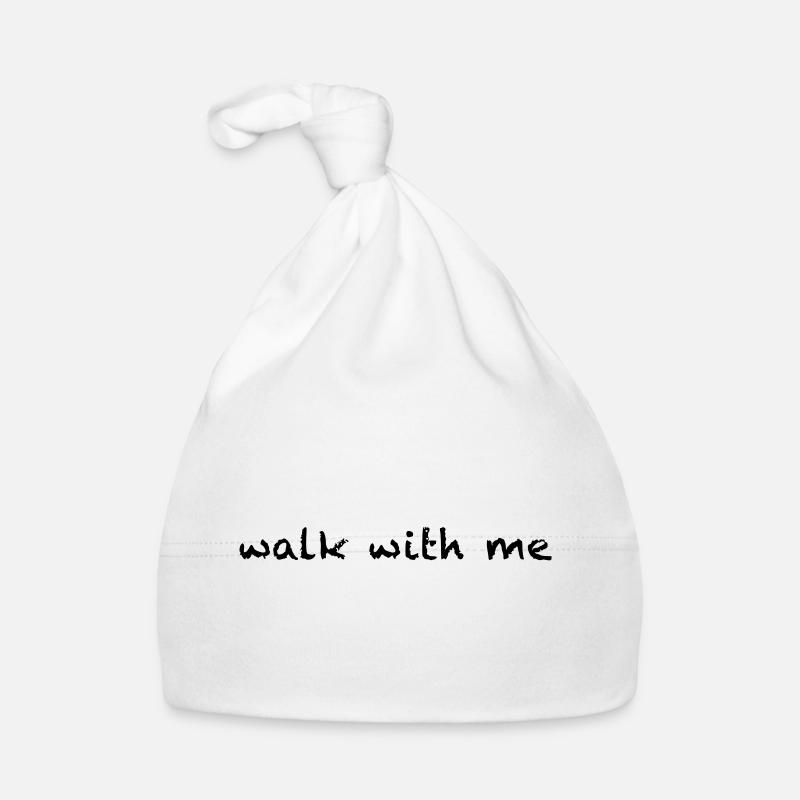 walk with me - Baby Bio-Mütze - Weiß