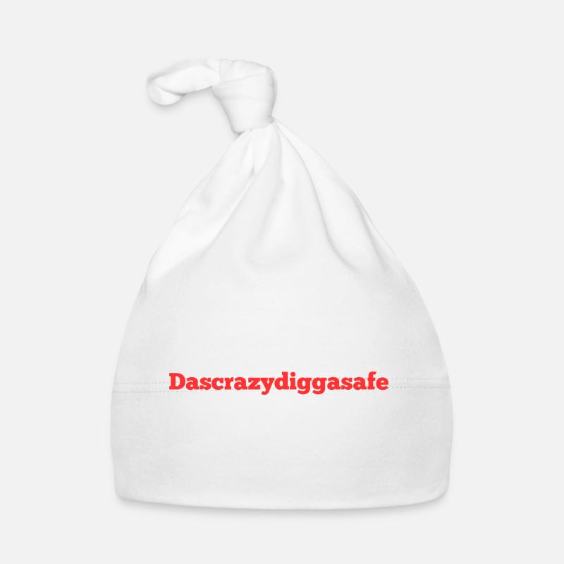 Das crazy - Baby Bio-Mütze - Weiß
