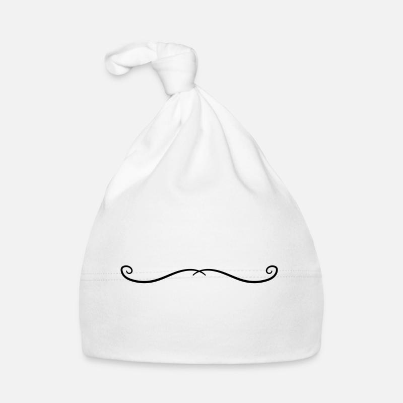 Ornament Linie Baby Bio-Mütze
