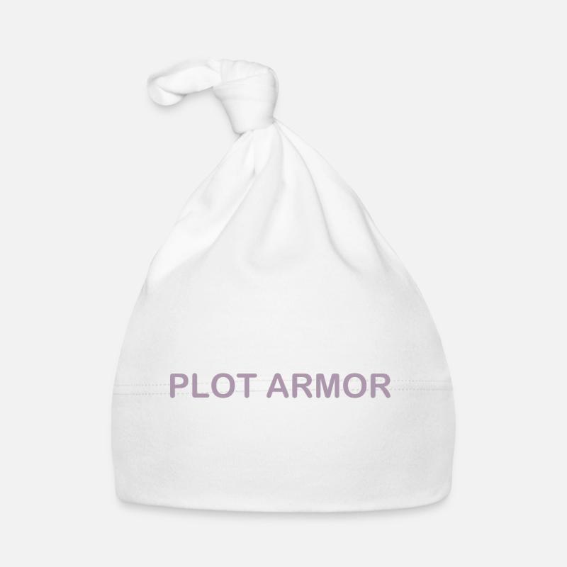 Lustige Sprüche über Plot Armor im Kino Baby Bio-Mütze
