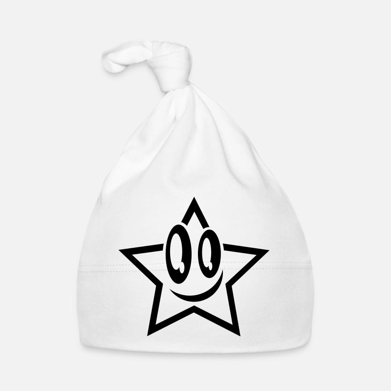 lachender stern gesicht star Baby Bio-Mütze