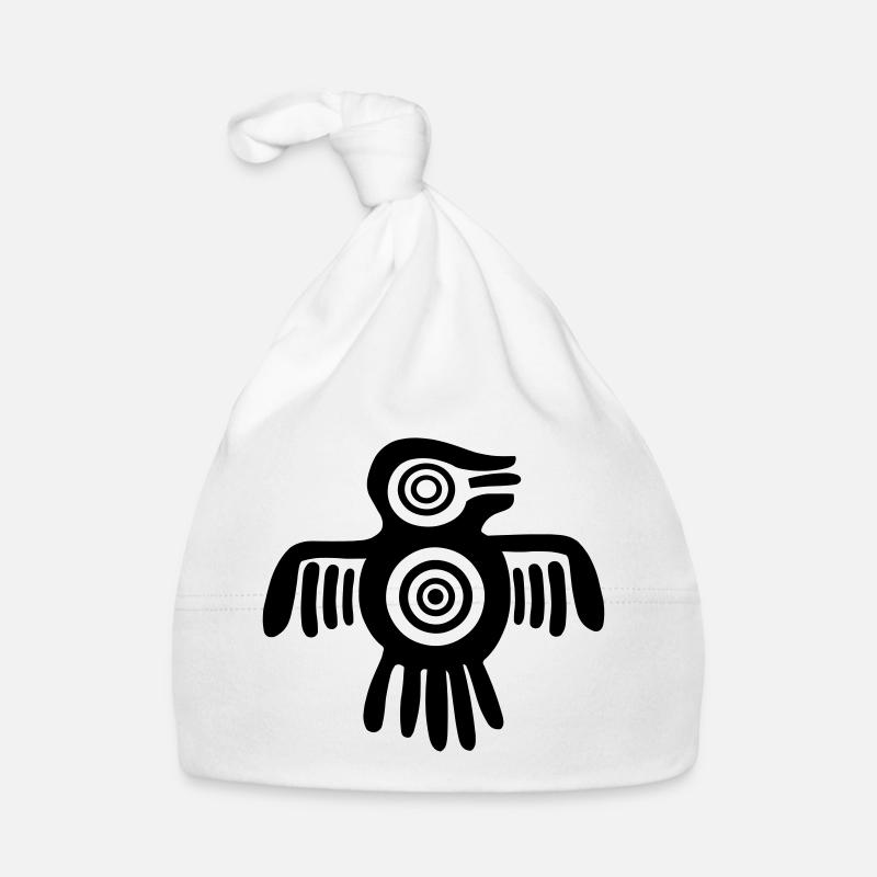 Oiseau aztèque Bonnet bio Bébé