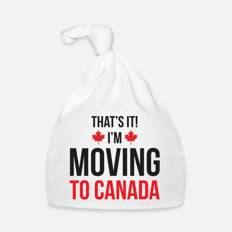 Flytter til Canada Babyhue af økologisk bomuld