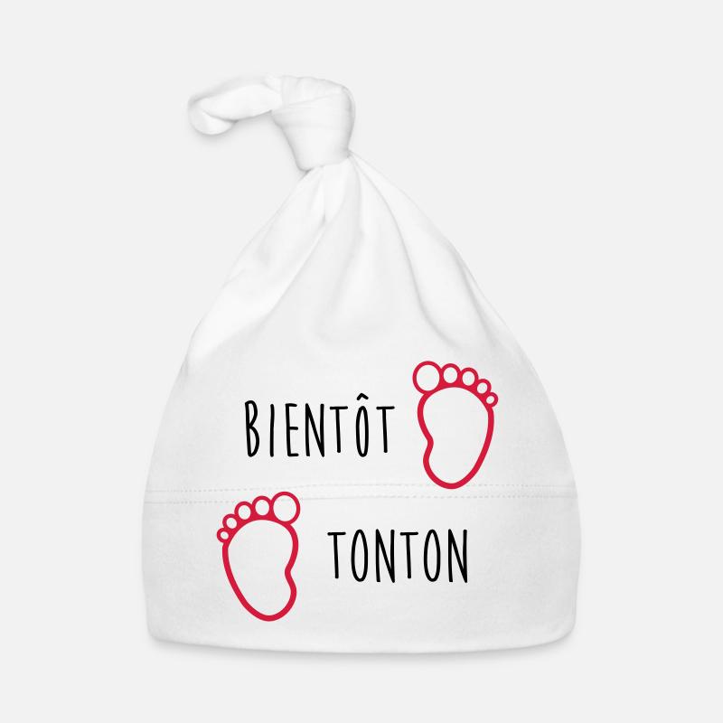 Bientôt Tonton / Bébé / Naissance / Oncle / Baby Bonnet bio Bébé
