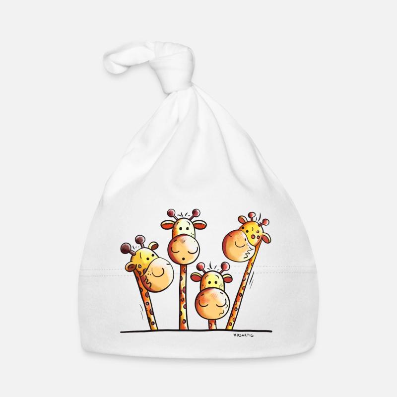 Drôle Girafes Bonnet bio Bébé