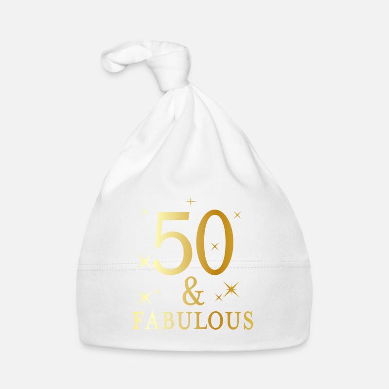 50 and fabulous Organic Baby Cap