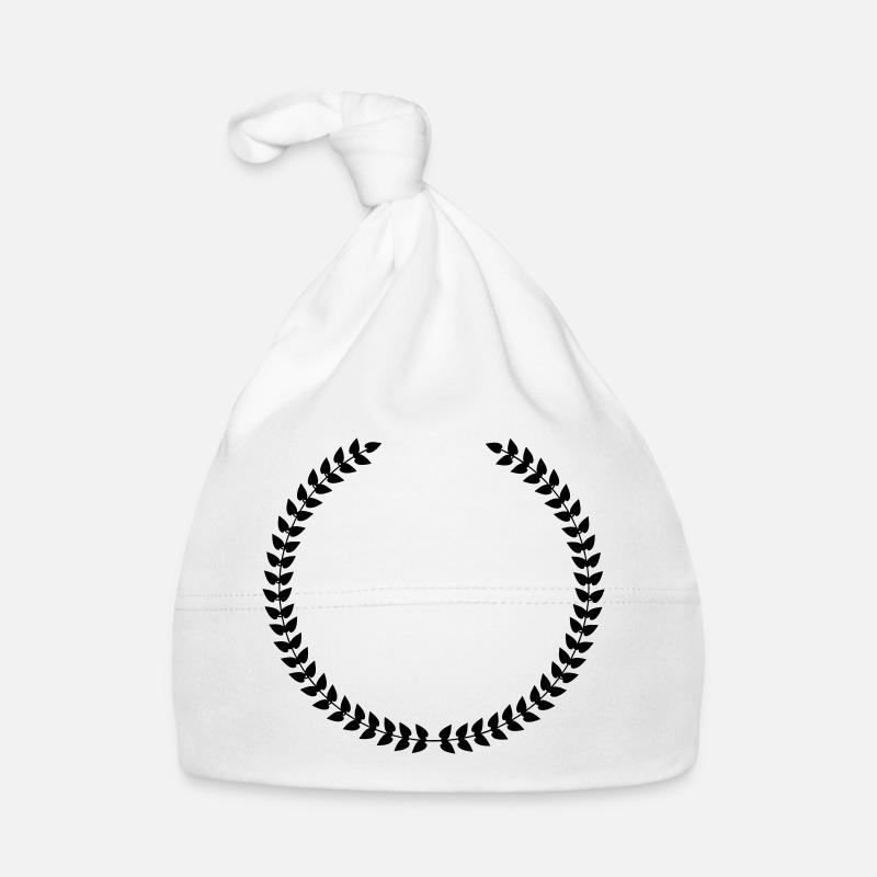 Laurel wreath Organic Baby Cap