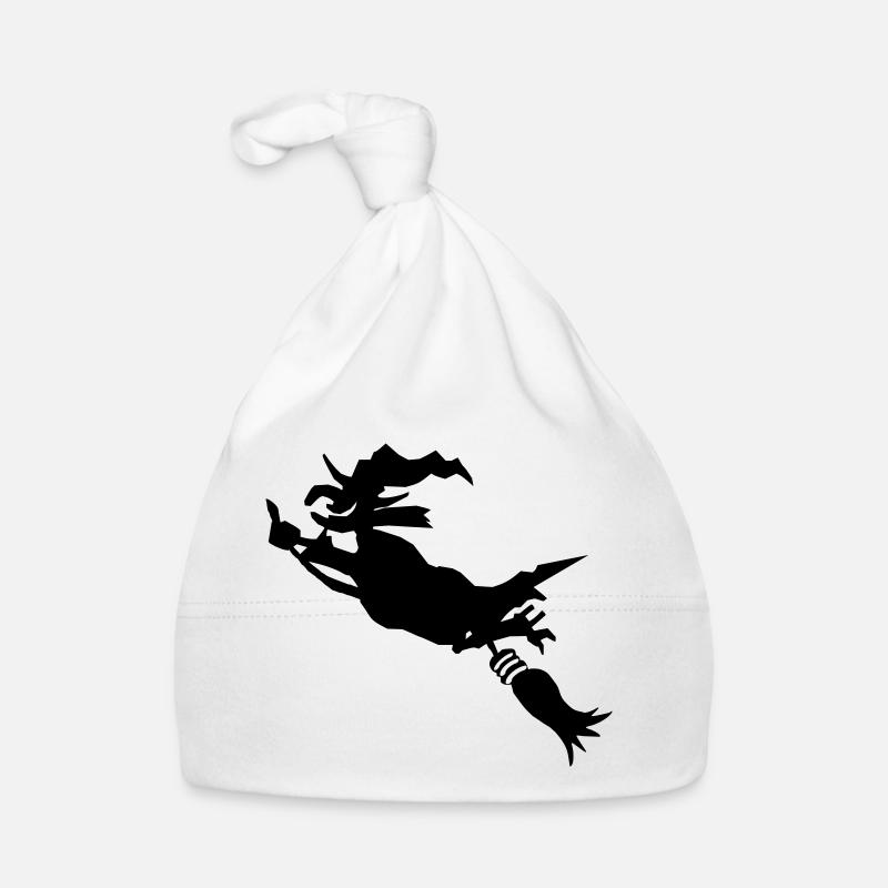 Sorcière sur balai drôle Bonnet bio Bébé