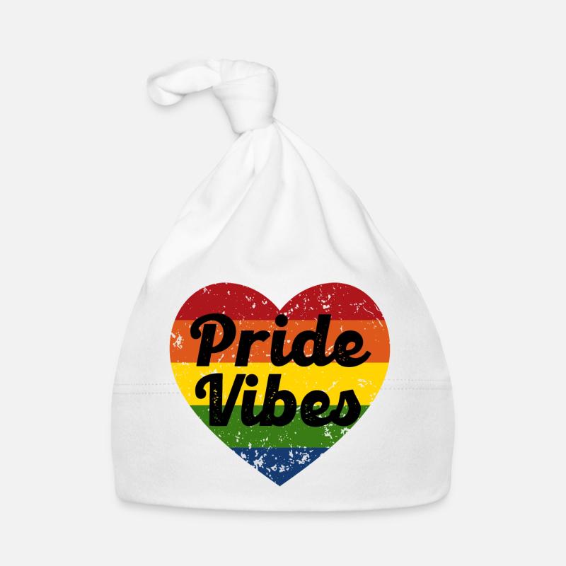 Pride Vibes Heart Design Bonnet bio Bébé