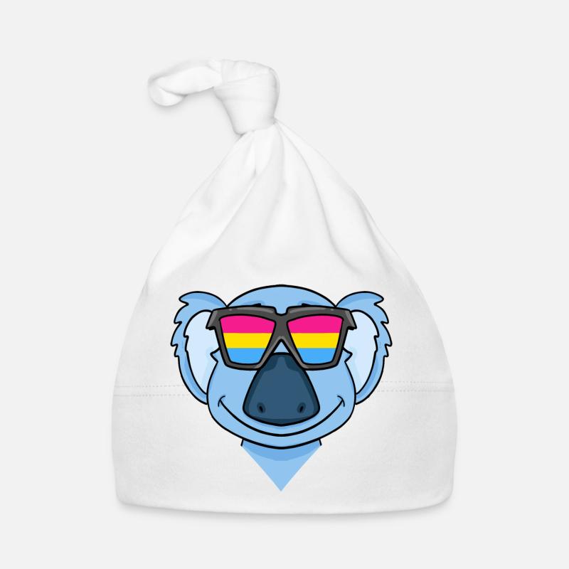 Pansexual Koala - Koala with glasses Organic Baby Cap